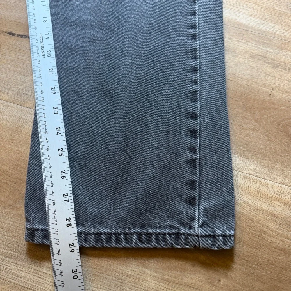 Levi's 505 Regular Fit Jeans Mens 36x30 Grey Straight Leg Denim Pants Y2K